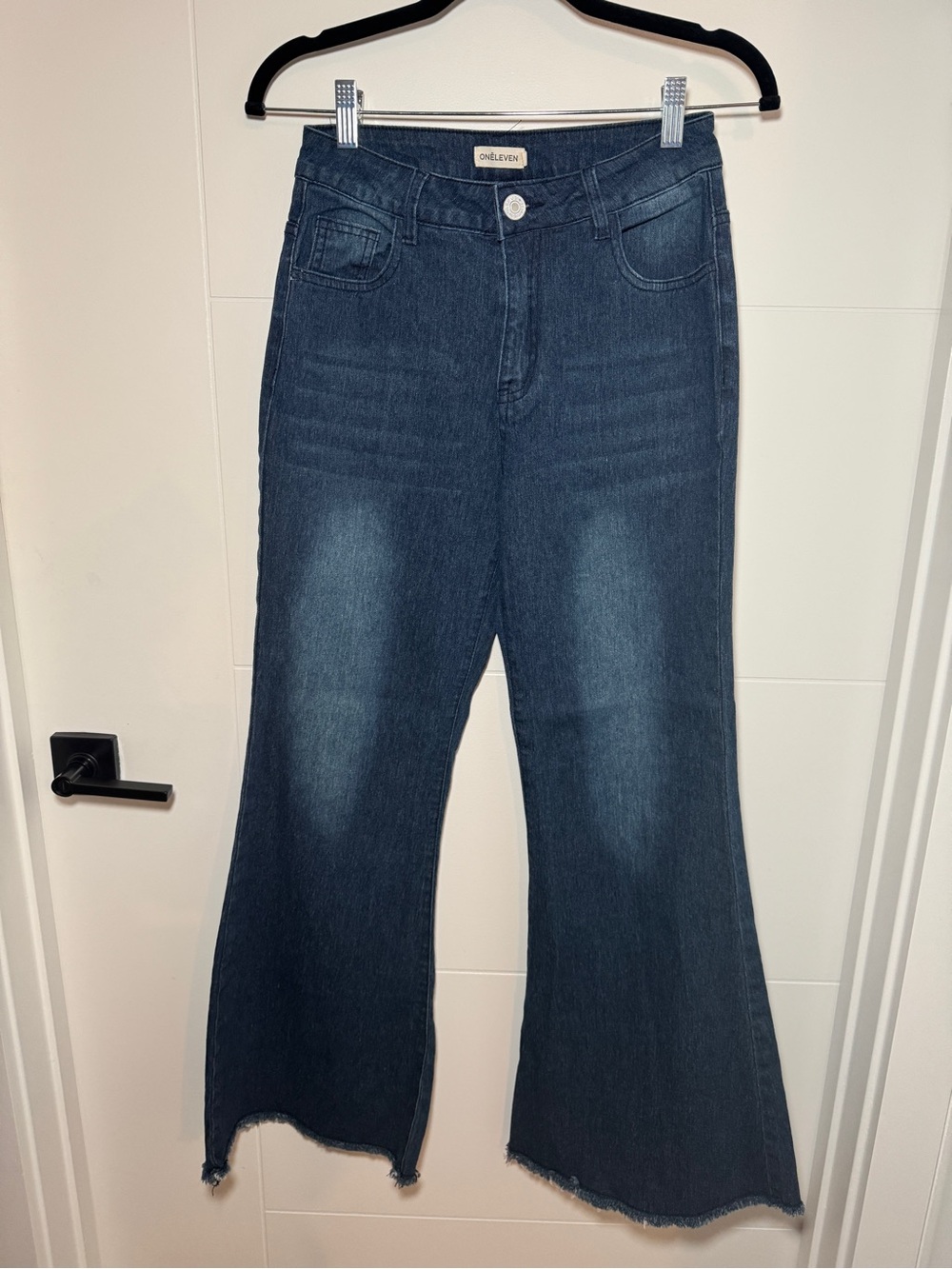 Dark Indigo Wide Leg Jeans